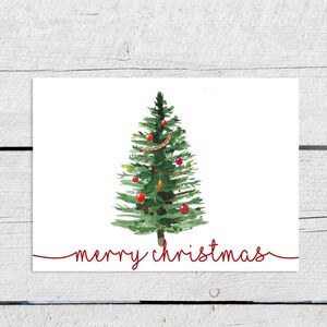 Printable Christmas Cards, Set of 4 Christmas Cards, Hand Drawn Christmas Cards image 3