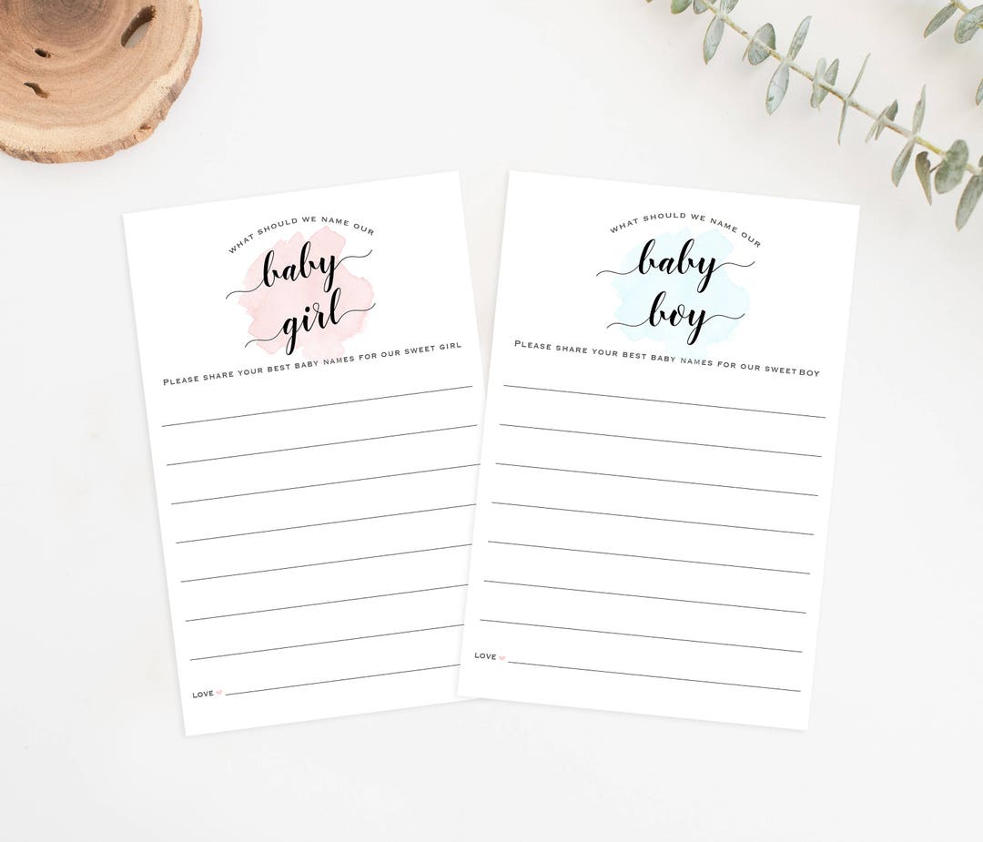 Printable Name the Baby Game, Printable Baby Shower Game, Name Our Baby ...