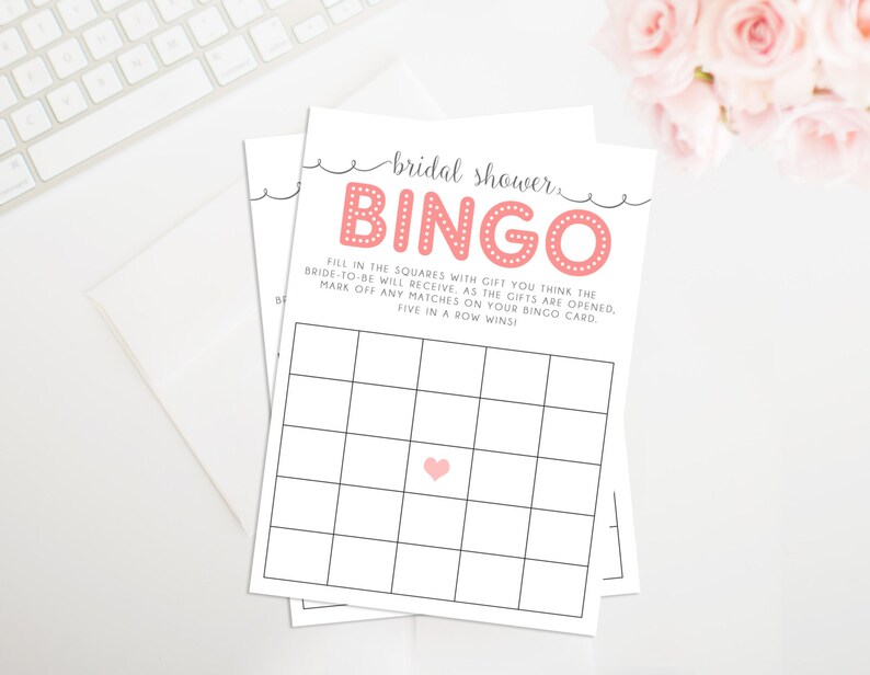 Printable Bridal Shower Bingo Cards Bridal Shower Bingo - Etsy