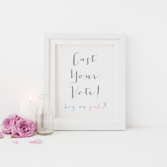 Printable Guess The Gender Game Boy Or Girl Printable Baby Etsy