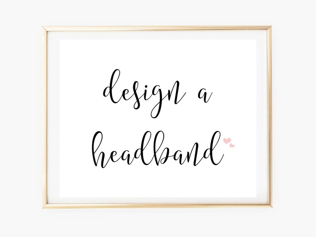 Design a Headband, Headband Making Station Baby Shower, Baby Headband ...