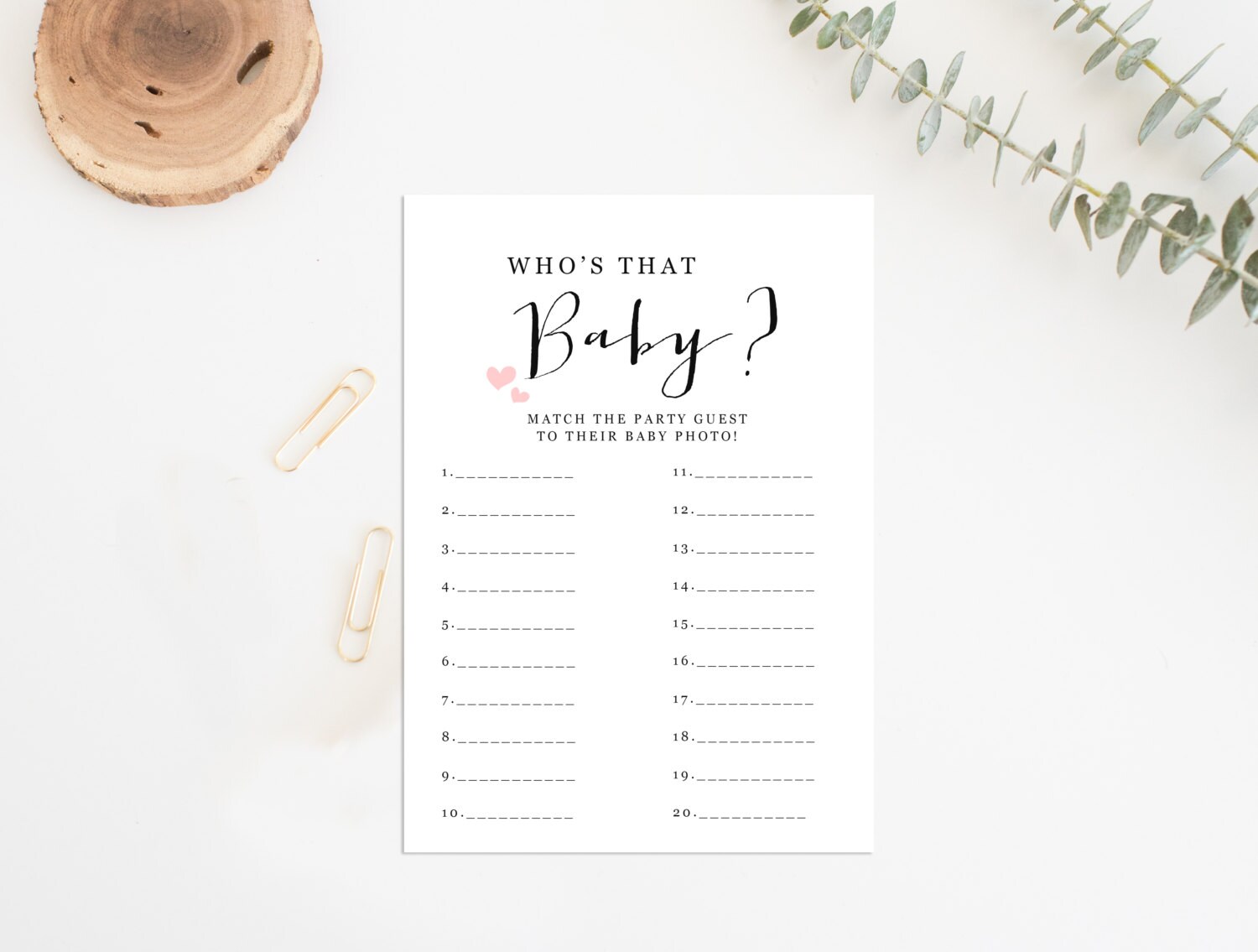 Printable Baby Shower Games Name That Baby Baby Shower Game Etsy UK