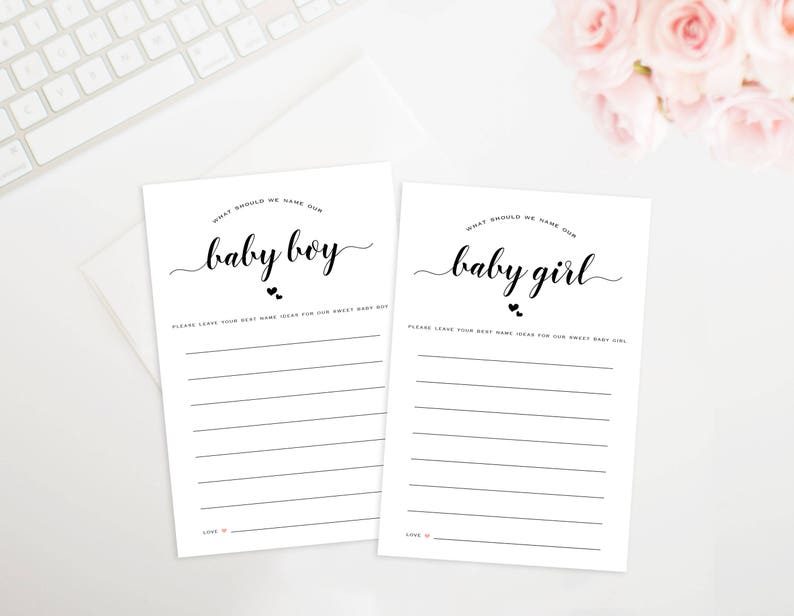 Printable Name the Baby Game Printable Baby Shower Game Name | Etsy