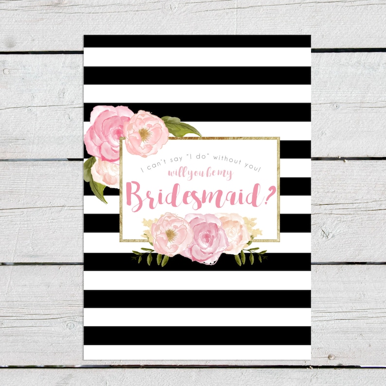 Printable Bridesmaid Proposal Wine Label Will You Be My - Etsy