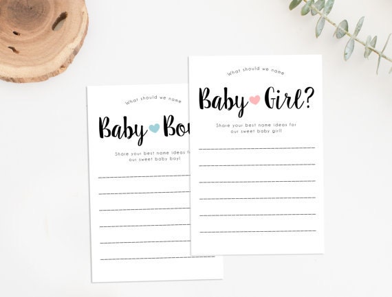Printable Name the Baby Game Printable Baby Shower Game Name - Etsy ...