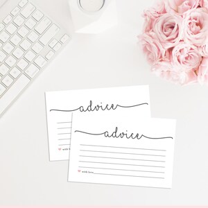 Printable Advice Cards Printable Baby Shower Advice Cards - Etsy