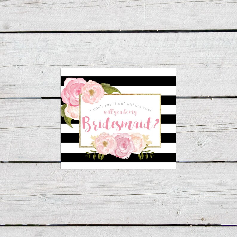 Printable Bridesmaid Proposal Wine Label Will You Be My - Etsy