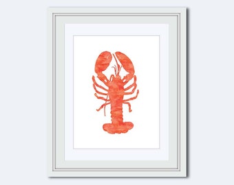 Lobster art | Etsy
