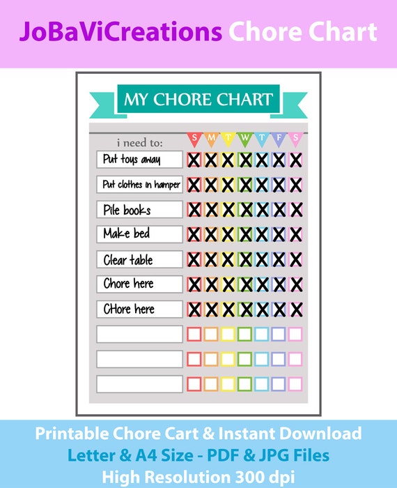 My Responsibility Chart Printable