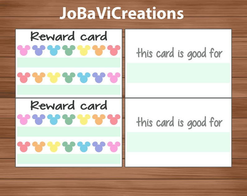 Reward Card Printable Reward Chart Printable Rainbow Design Etsy Reward Card Printable Reward Chart Printable Rainbow Design Etsy