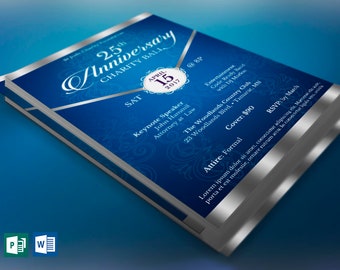 teal church anniversary word publisher ticket template etsy