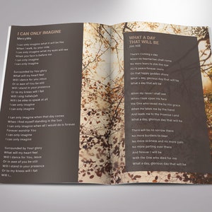 Capture the essence of your loved ones life with our Brown Funeral Program Template for Word and Publisher. This modern and stylish template features 8 pages, with a print size of 11x8.5 inches, elegantly folded to a bi-fold size of 5.5x8.5 inches.