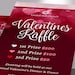 Valentine's Day Raffle Ticket Template: Red Heart Fundraiser (word ...