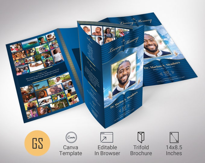 Trifold Funeral Programs