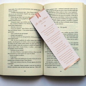 Rose Gold Funeral Bookmark Template for Word and Publisher is Size 2.75x8 inches. The design features Rose Gold colors with beautiful typography. A Celebration of Life Keepsake for memorial or funeral services.