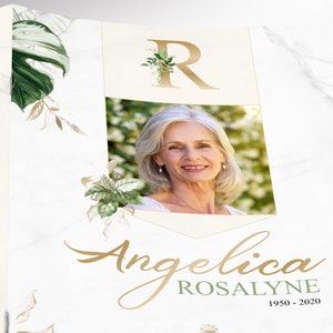 Tropica Funeral Program Template Word Template, Publisher Celebration of Life 8 Pages Bifold to 5.5x8.5 inches image 7