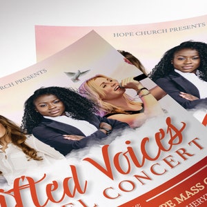 Gold and Red Gospel Concert Flyer Template, Canva Template, Church Invitation, Church Flyer, Worship Event, 3 Sizes image 8