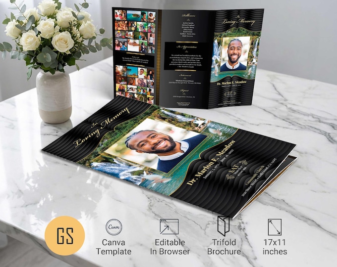 Trifold Funeral Programs