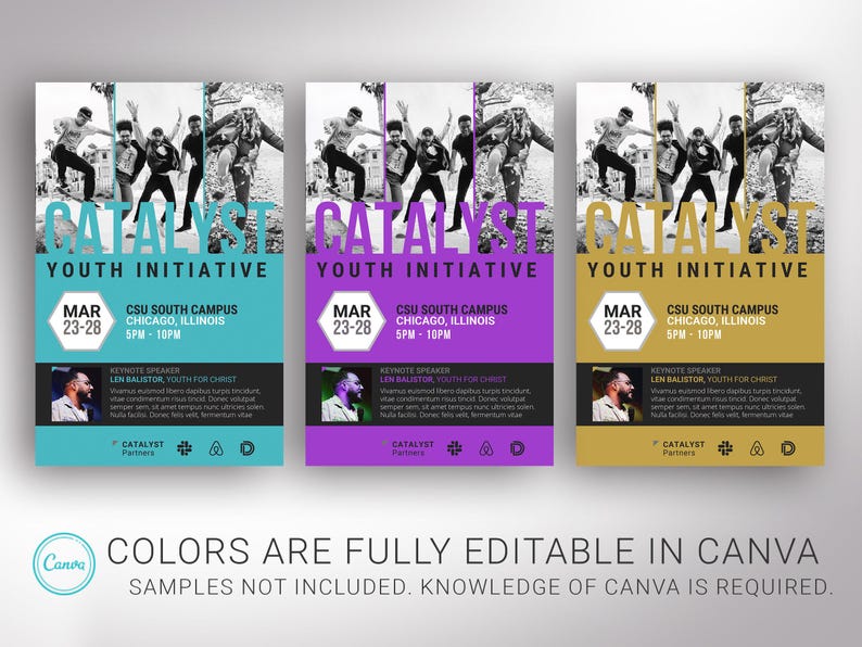 Youth Conference Program Template: Green & Black 8-Page Church Brochure (Canva, 5.5x8.5 in, Digital Download) image 5