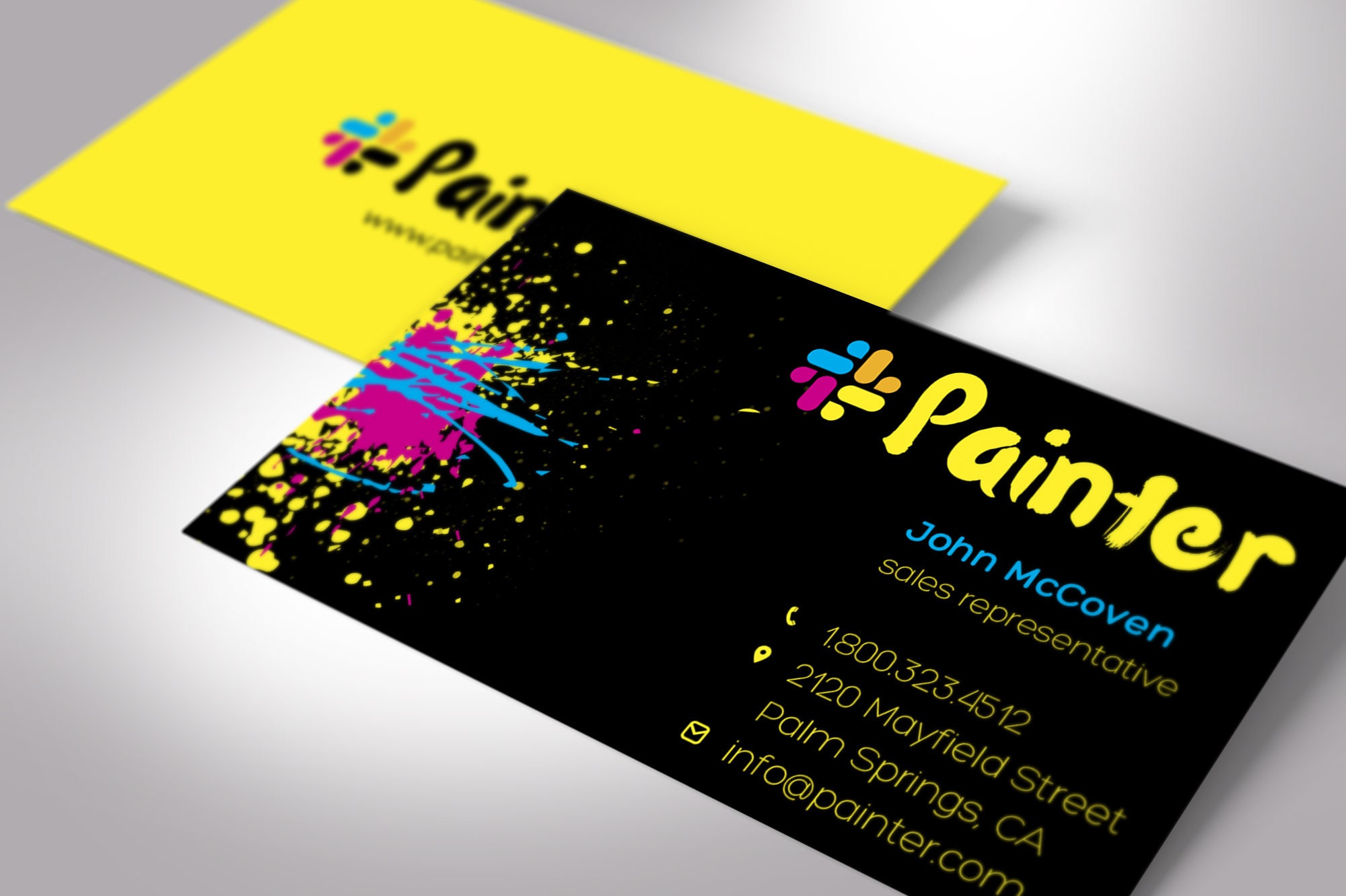 Printer Business Card Template for Canva Print Shops Etsy