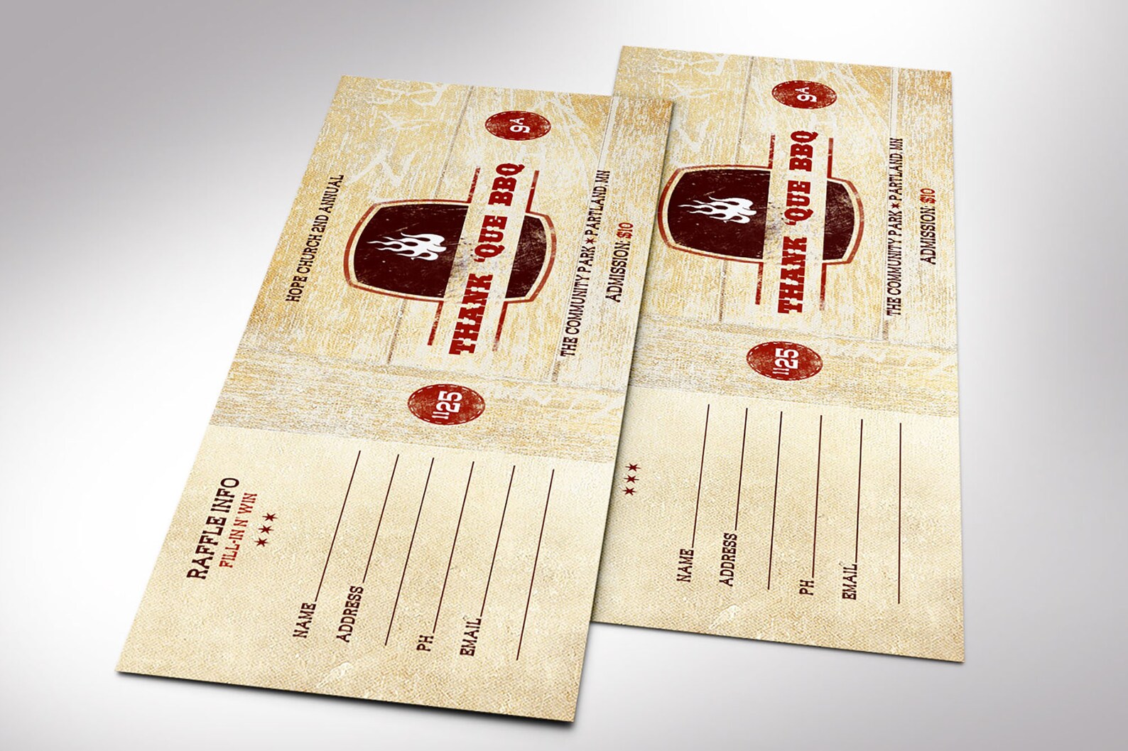 Country Western Barbecue Ticket Template Set Word and Publisher Country Western Barbecue Ticket Template Set Word and Publisher