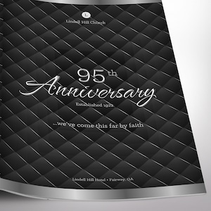 Silver Black Church Anniversary Program Template Pastor Appreciation, Banquet Program 4 Pages 5.5x8.5 inches image 5