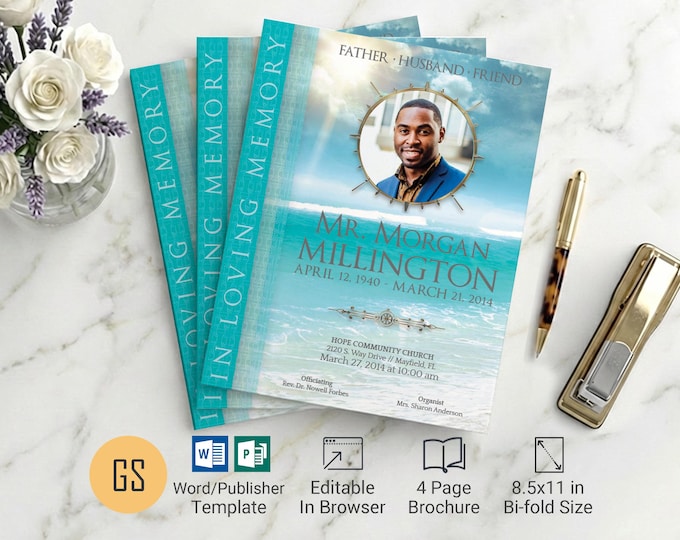 Bifold Funeral Programs