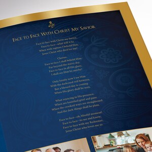 Blue Gold Dignity Funeral Program Large Template Word Template, Publisher V2, Celebration of Life 8 Pages 11x17 in image 10