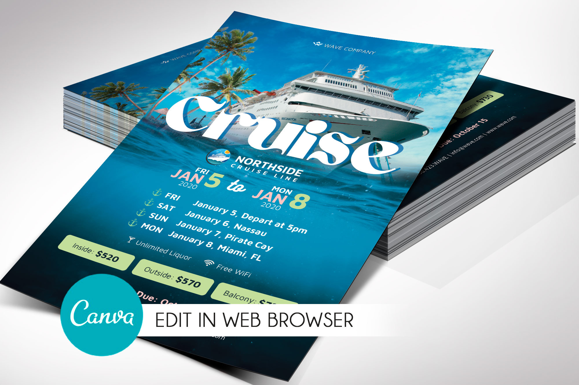 cruise-flyer-template-for-canva-v2-invitation-change-etsy-canada