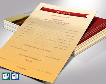 Anniversary Programs