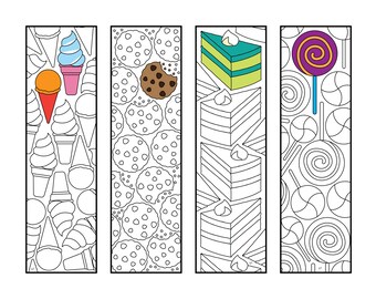 Download Emoji Bookmarks PDF Zentangle Coloring Page | Etsy