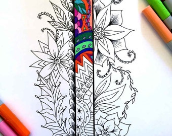 Letter I Coloring Page - Inspired by the font "Harrington"