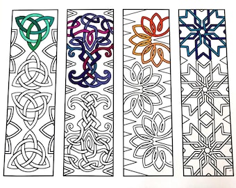 Marque-pages noeud celtique - Coloriage PDF