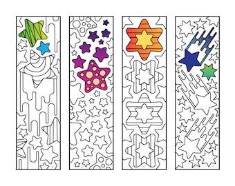 Marque-pages étoile - Coloriage PDF