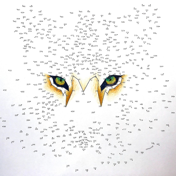 Tiger - Extreme Dot to Dot - PDF Activity and Coloring Page