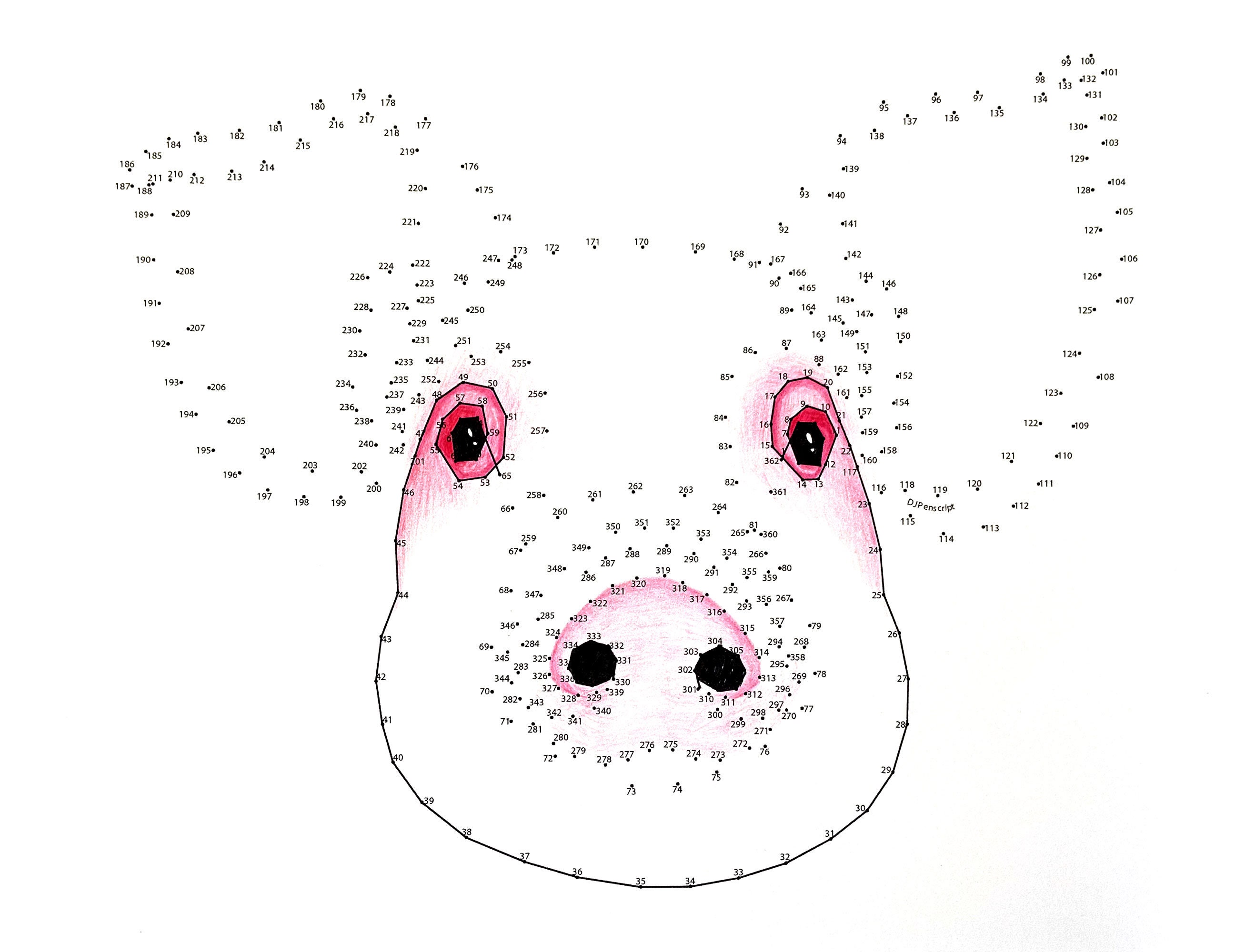 Pig Extreme Dot to Dot PDF Activity and Coloring Page - Etsy