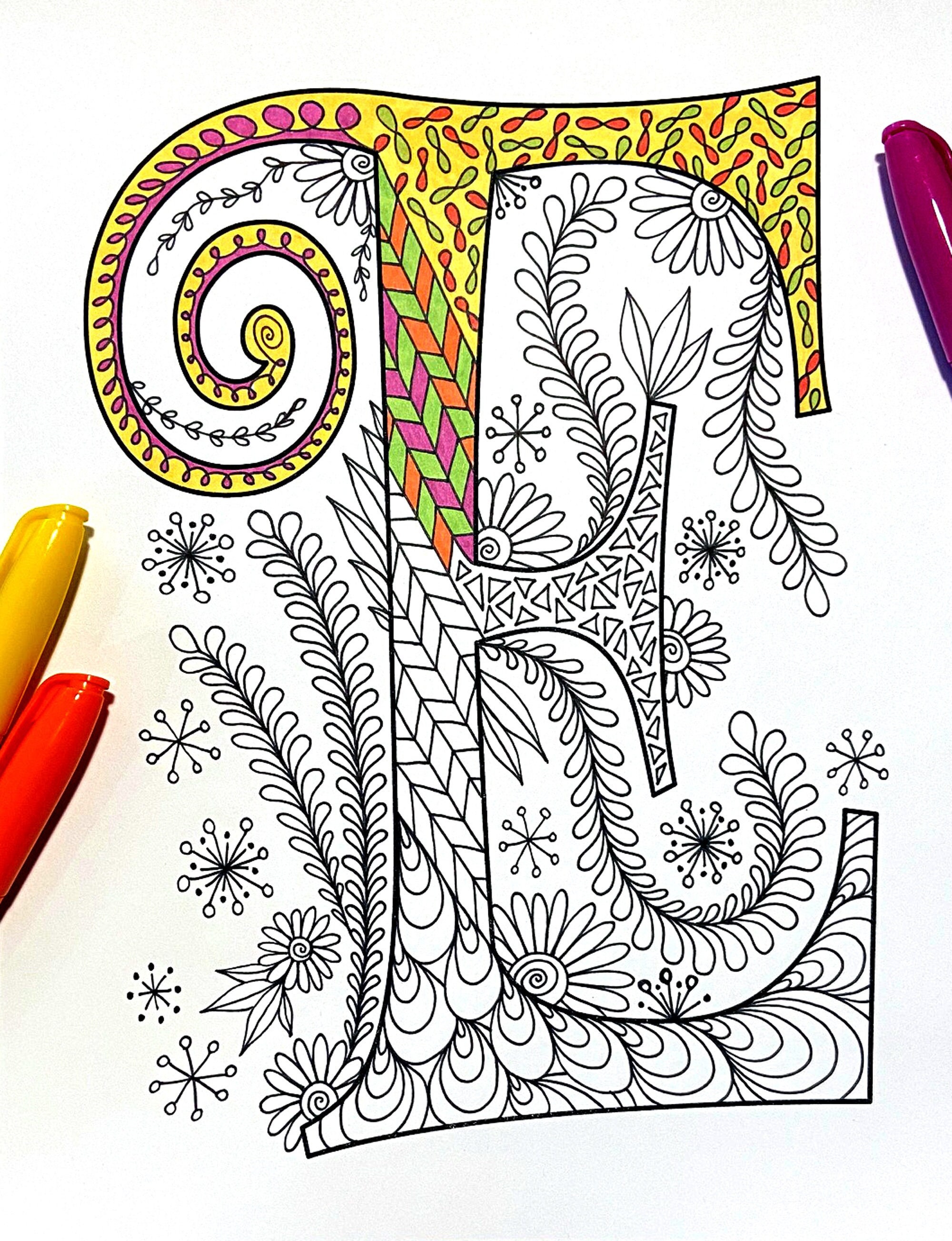 Inspired by the font Mystery Quest Retro Floral Letter H Coloring Page Inspired by the font Mystery Quest Retro Floral Letter H Coloring Page