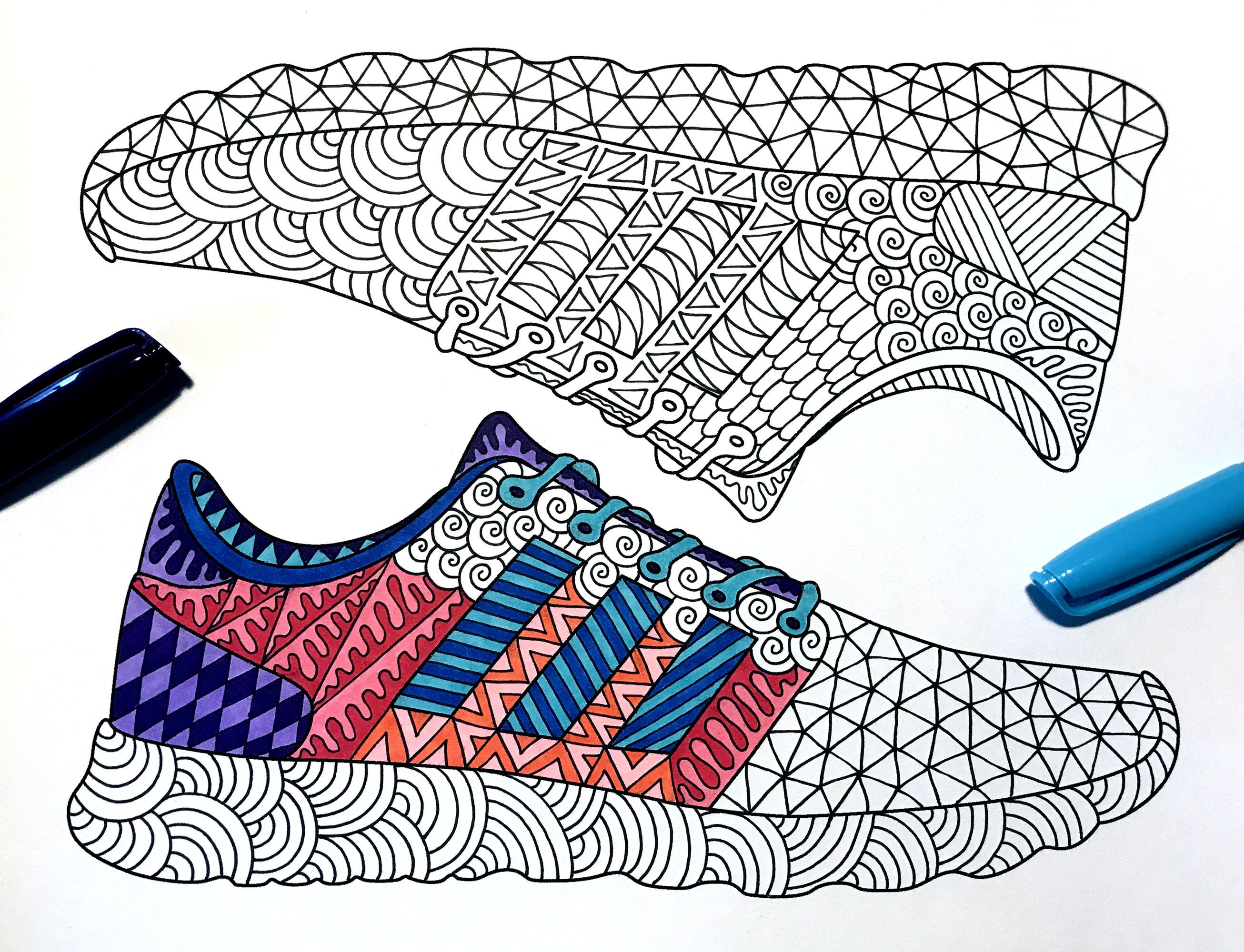 Adidas Shoe Coloring Pages