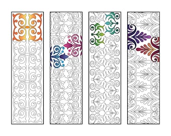 Lace Bookmarks - PDF Coloring Page