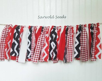 BBQ, Picnic, Fabric Banner, Cake Smash Banner, Photo Shoot, Birthday Banner,  Highchair Banner