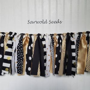 Black and Gold, Winter Onederland, Mr Onederful, Polar Express, Winter Train Fabric Banner, Birthday, High Chair, Cake Smash