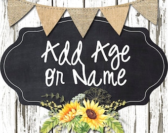 Add Age or Name/ Hand painted WOOD Letters