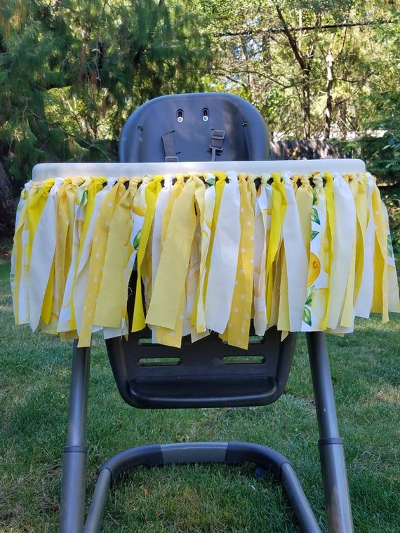 Lemonade Lemon Fabric Banner Highchair Cake Smash Etsy