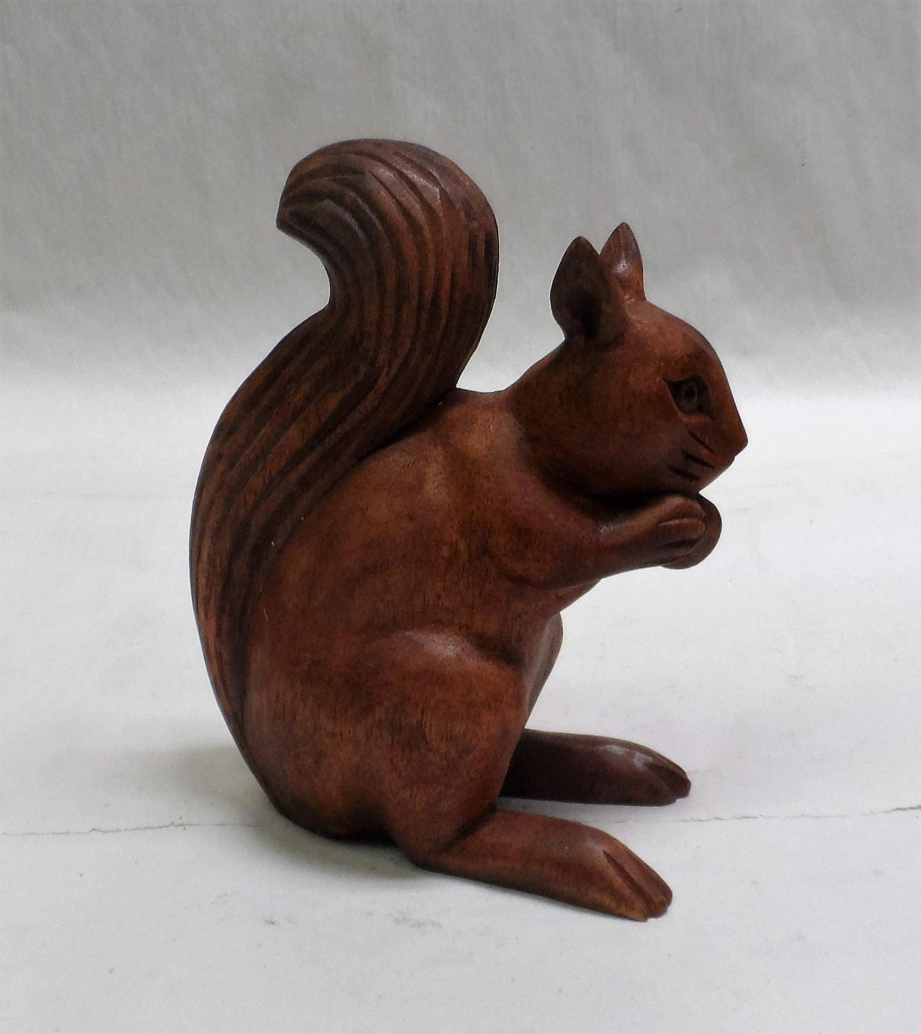 Squirrel wood carving sqrlet6.5 Etsy