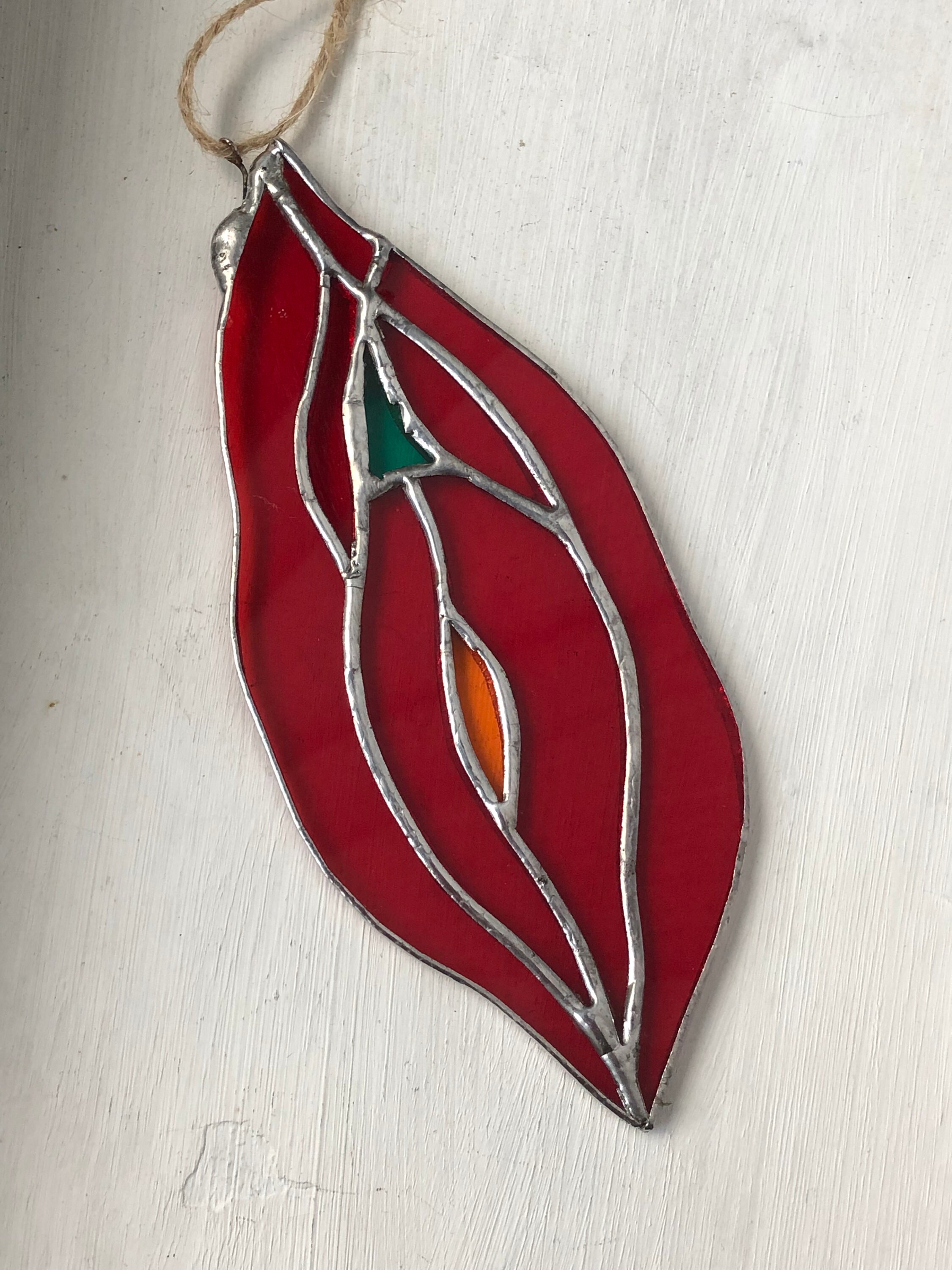 Stained Glass Vulva Ornament Goddess Yoni Decoration Etsy