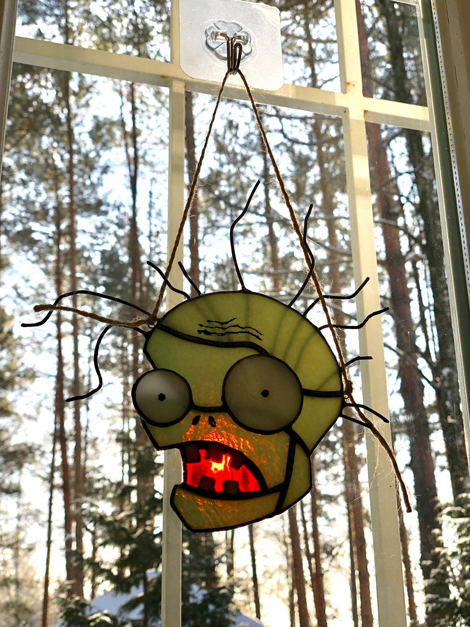 Zombie Stained Glass Suncatchers Zombie Stained Glass Suncatchers