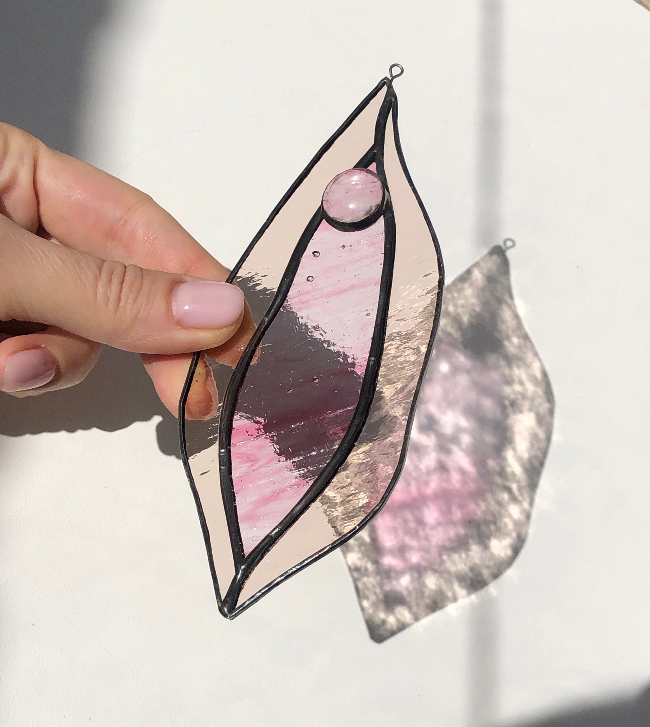 Glass Art Stellar Vulva suncatcher Women empowerment stained glass vagina Feminism decor Girl