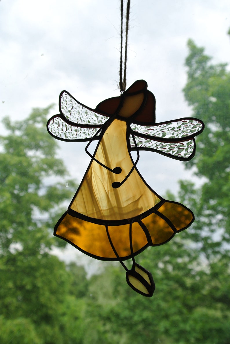 Fairy suncatchers Stained Glass fairy Fairy tale Ornament Etsy