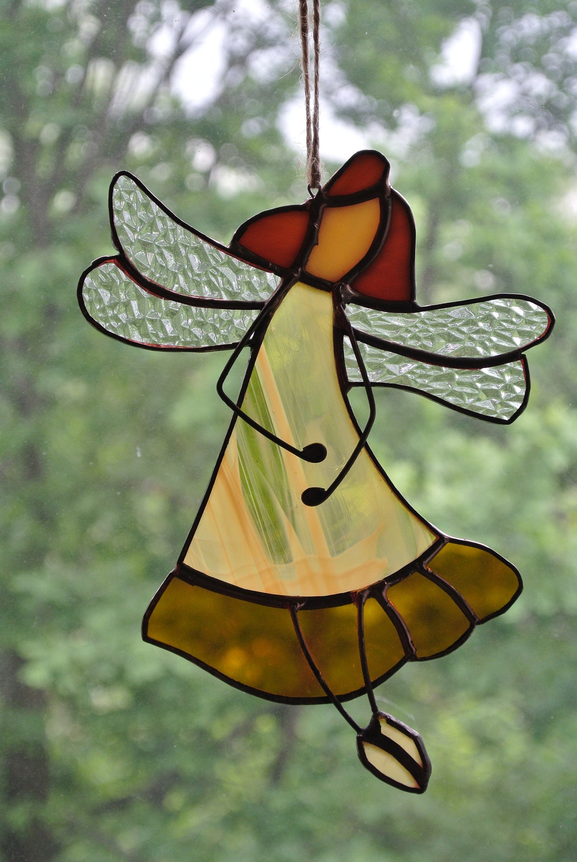 Fairy suncatchers Stained Glass fairy Fairy tale Ornament Etsy