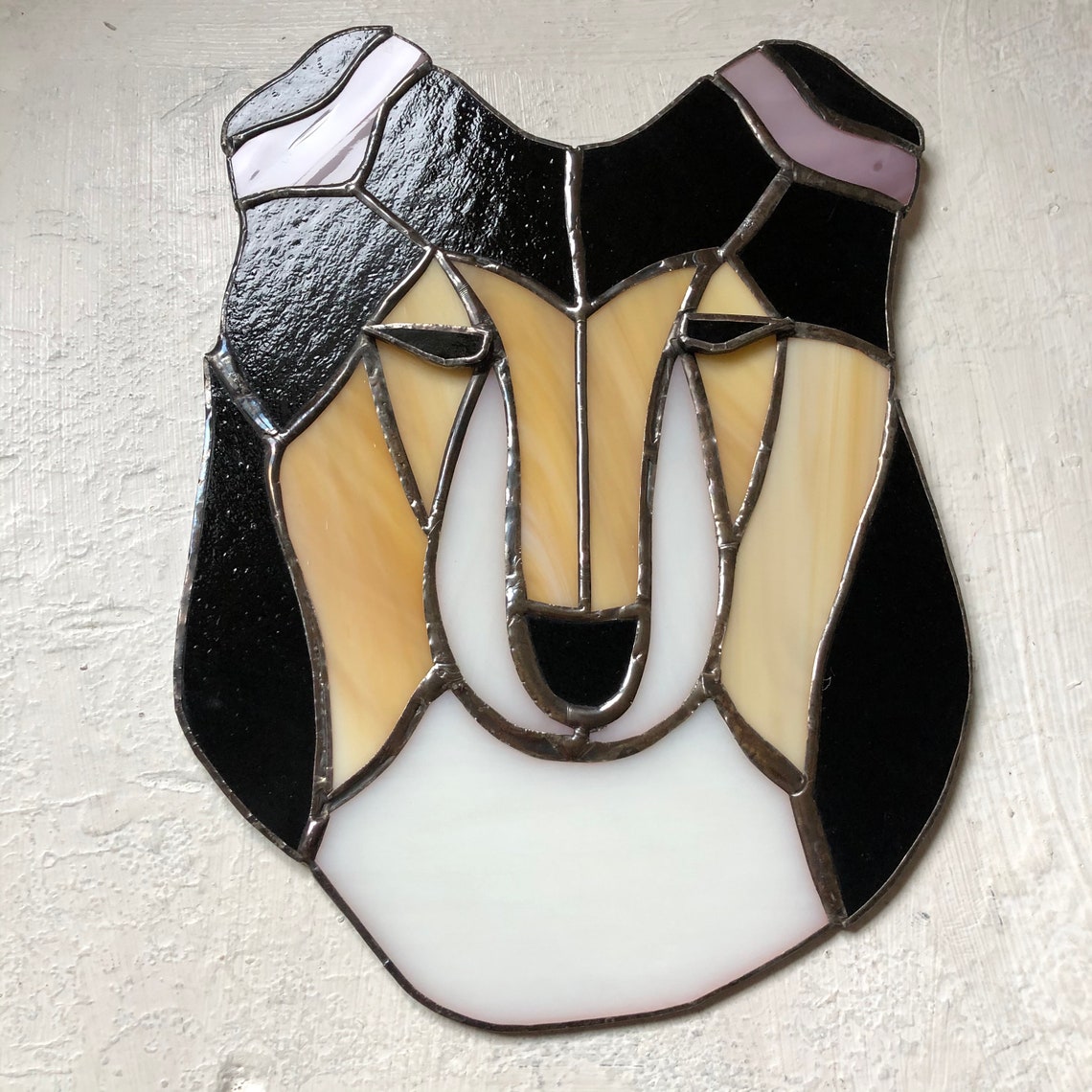 Sheltie Stained Glass Suncatcher Dog Memorial Shetland Etsy